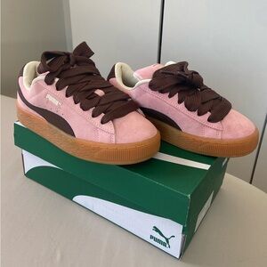 Pink Puma Suede XL Skate Shoes